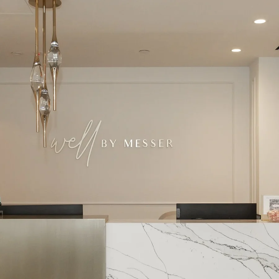 Reception desk at the Well by Messer center in New York